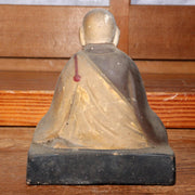 Japanese pottery Wood clay Buddha statue Ebisu Daikoku Inari Fox ornament WB171