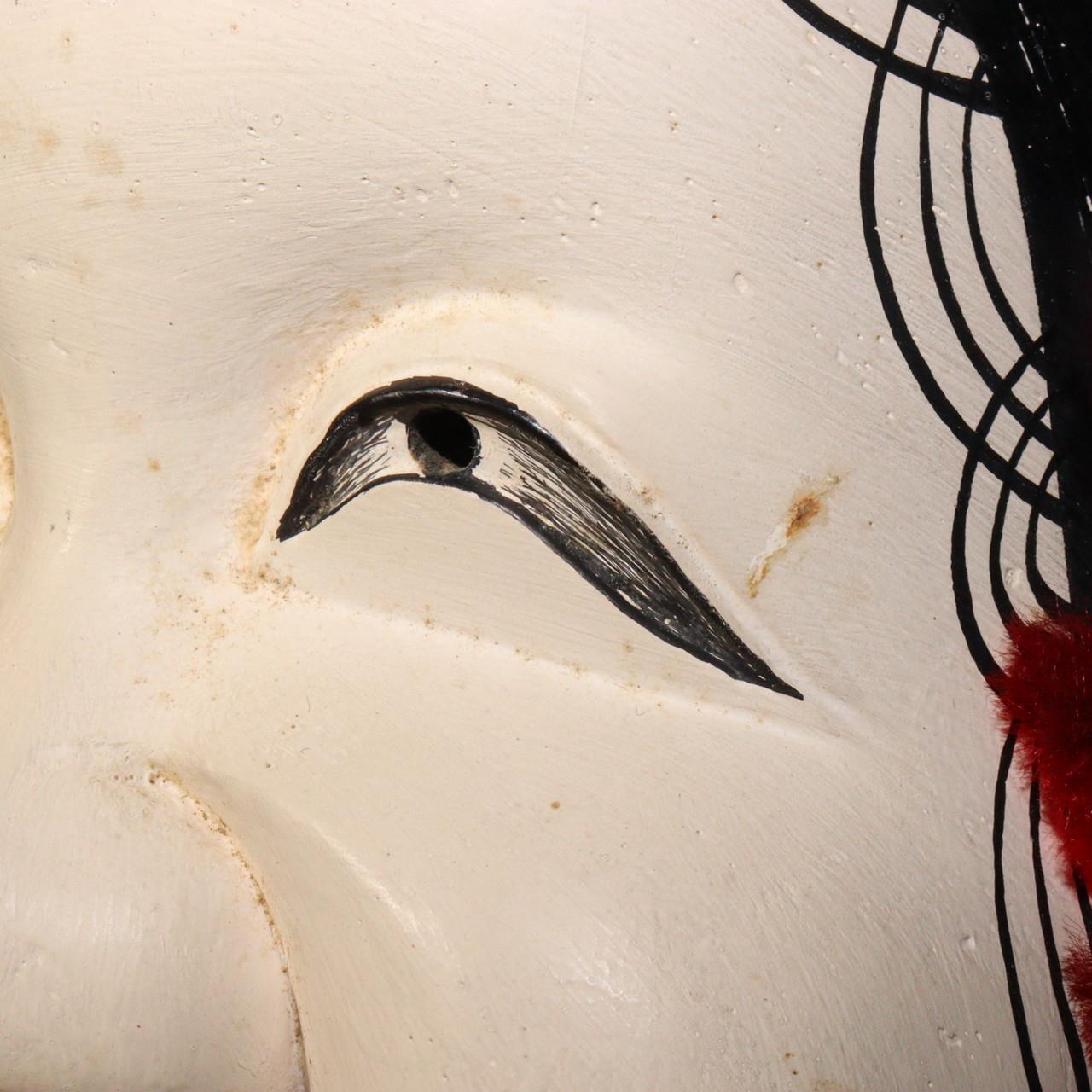 Japanese wooden Kyogen Noh Mask Fukure Okame Otogoze Oto MSK406