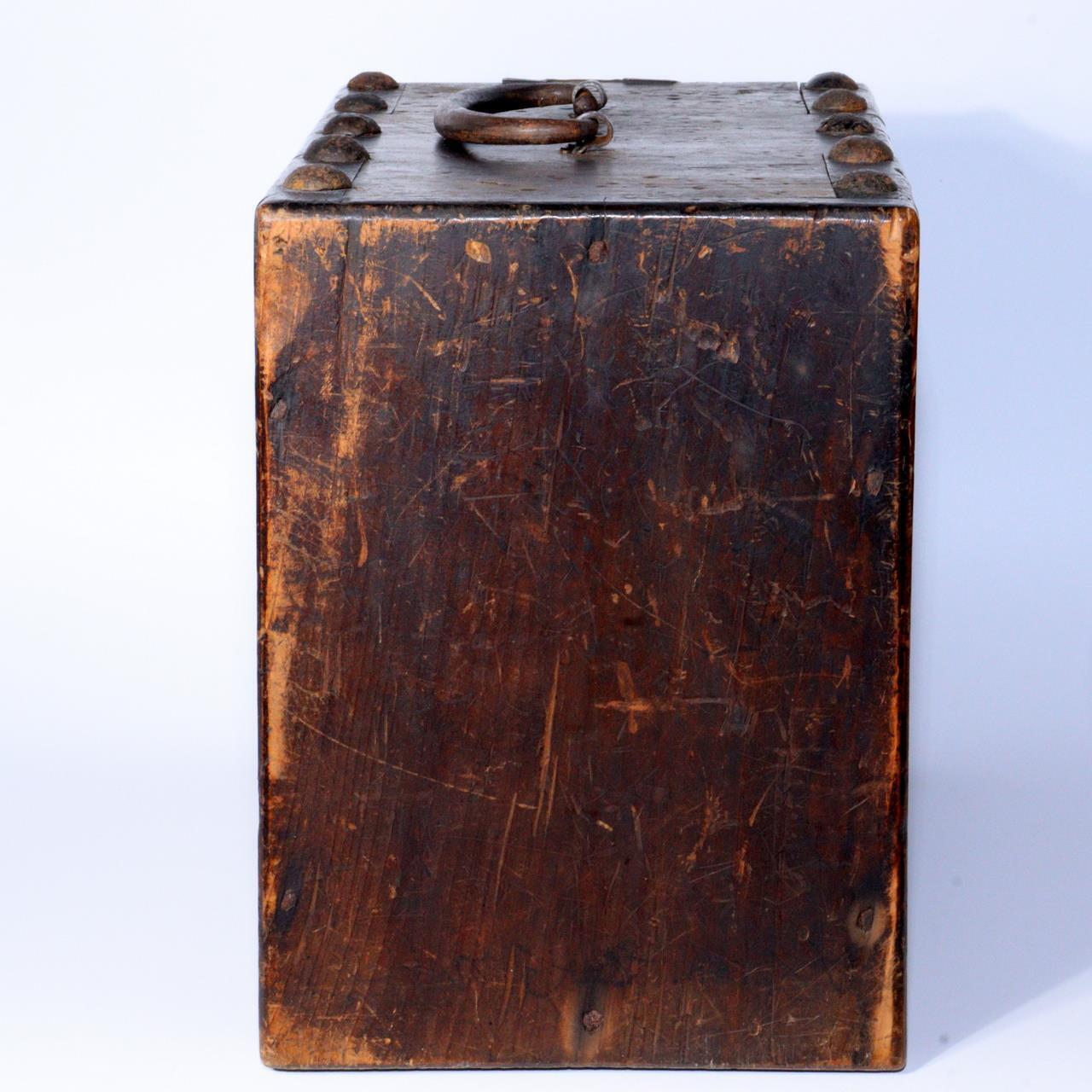 Slightly smaller hanging featuring drawers box Meiji Wooden Kake Suzuri Japanese