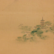 Japanese Kakejiku hanging scroll Maiko Emakimono w / box ASO335
