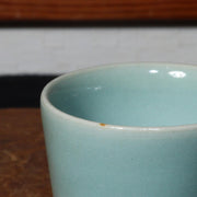 Japanese Uno Soyo celadonJapanese Uno S Cup Ceramic Artist signed w / box PCP187