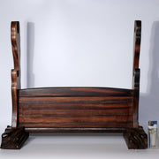 Japanese wooden Luxury ebony Sword Rack Stand Sturdy Stable Two swords SWR337