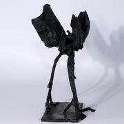 Japanese Bronze Konotori stork Figurine ornament Ryokichi Mukai BOS866