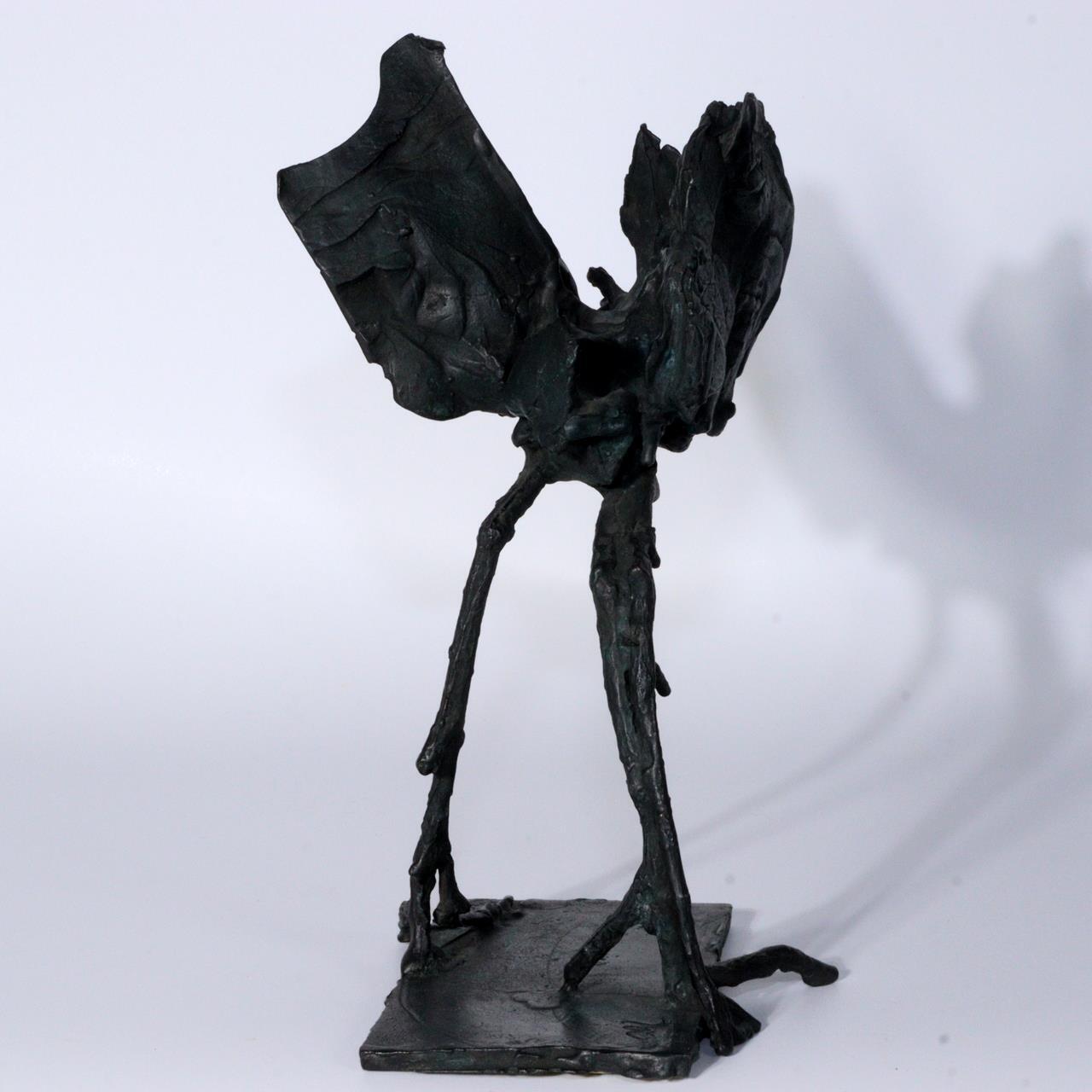Japanese Bronze Konotori stork Figurine ornament Ryokichi Mukai BOS866