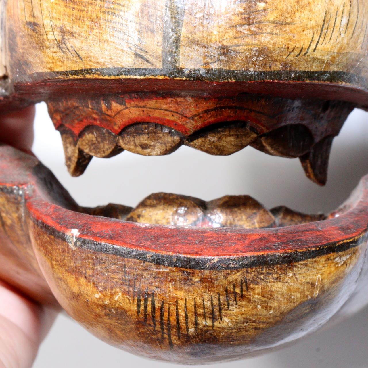 Southeast Asia or Japanese wooden monkey Mask Kagura Noh MSK487