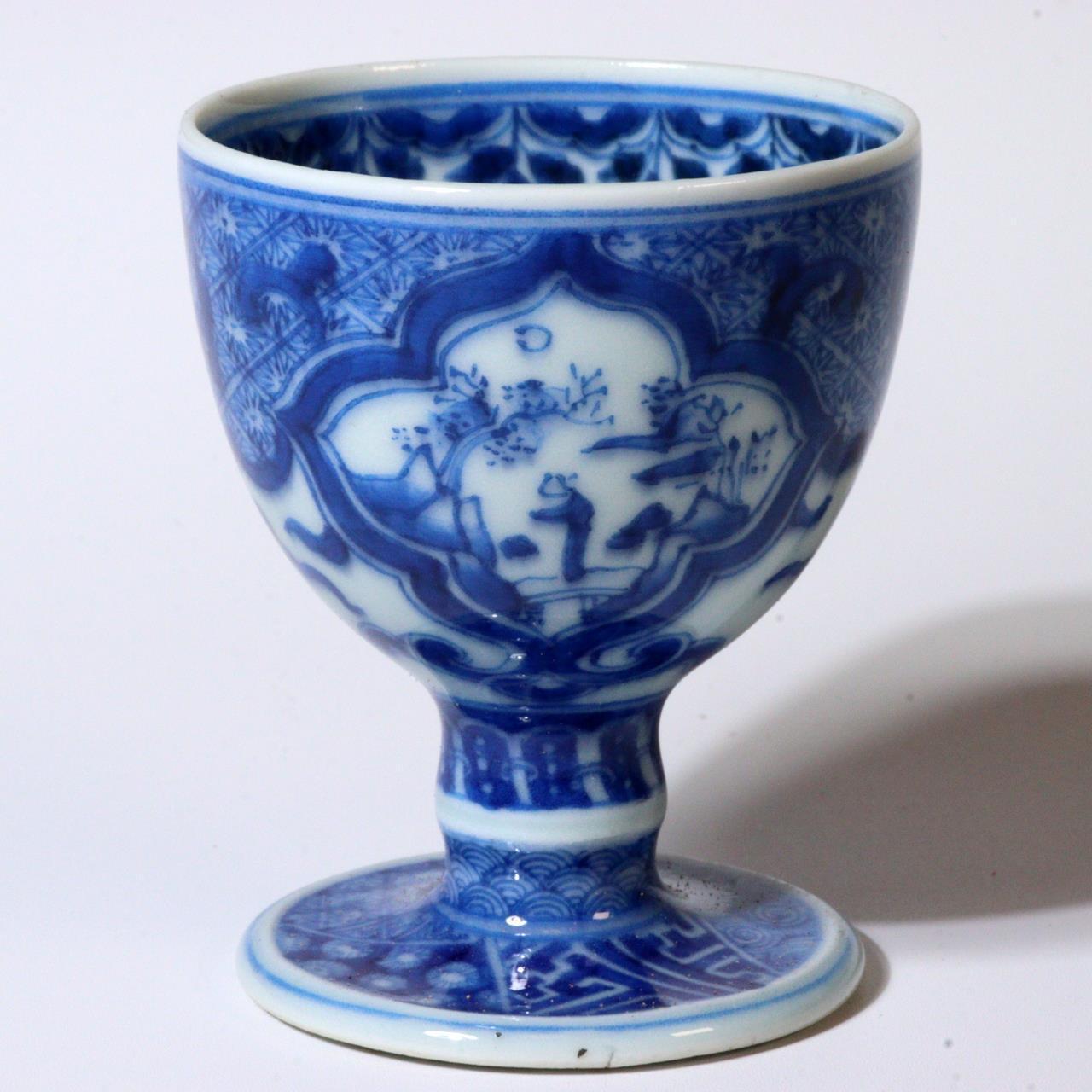 Japanese Antique Koto ware Two Cup pottery Ceramics Signed Beku-hai Box PCP221