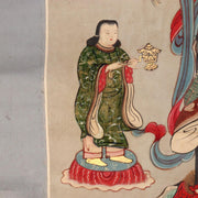 Japanese Kakejiku hanging scroll Buddhist Art Emakimono of Shōmen Kongō ASO358