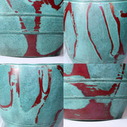 Japanese Bronze Flower Vase Takaoka doki signed w / box BV565