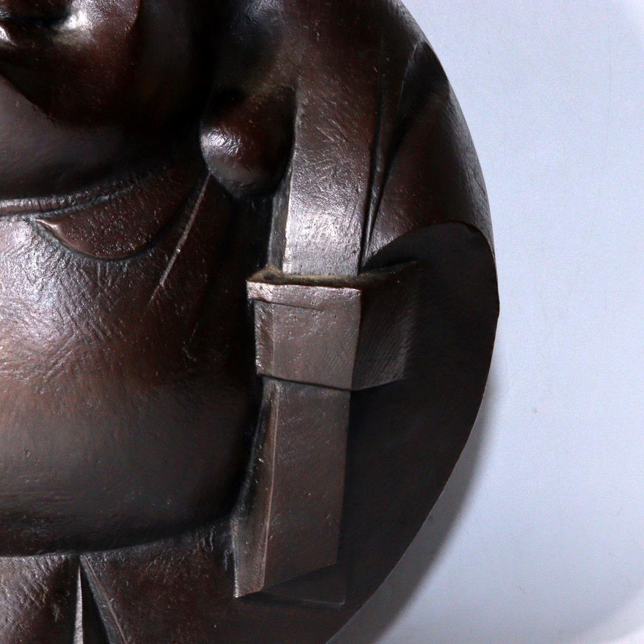 Japanese Bronze Daikokuten Ornament Okimono Saegusa Sotaro signed BOS829