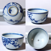 Japanese Antique Koto ware Two Cup pottery Ceramics Signed Beku-hai Box PCP221