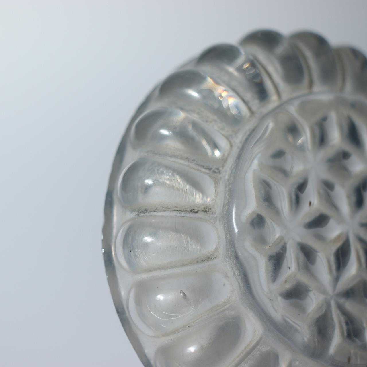 Rare Edo Period Giyaman Glass Sake Dish – Japanese Antique Uranium Glass GO15