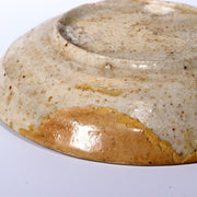 Japanese Antique Shino ware small plate Pottery Ceramic Early Edo Period