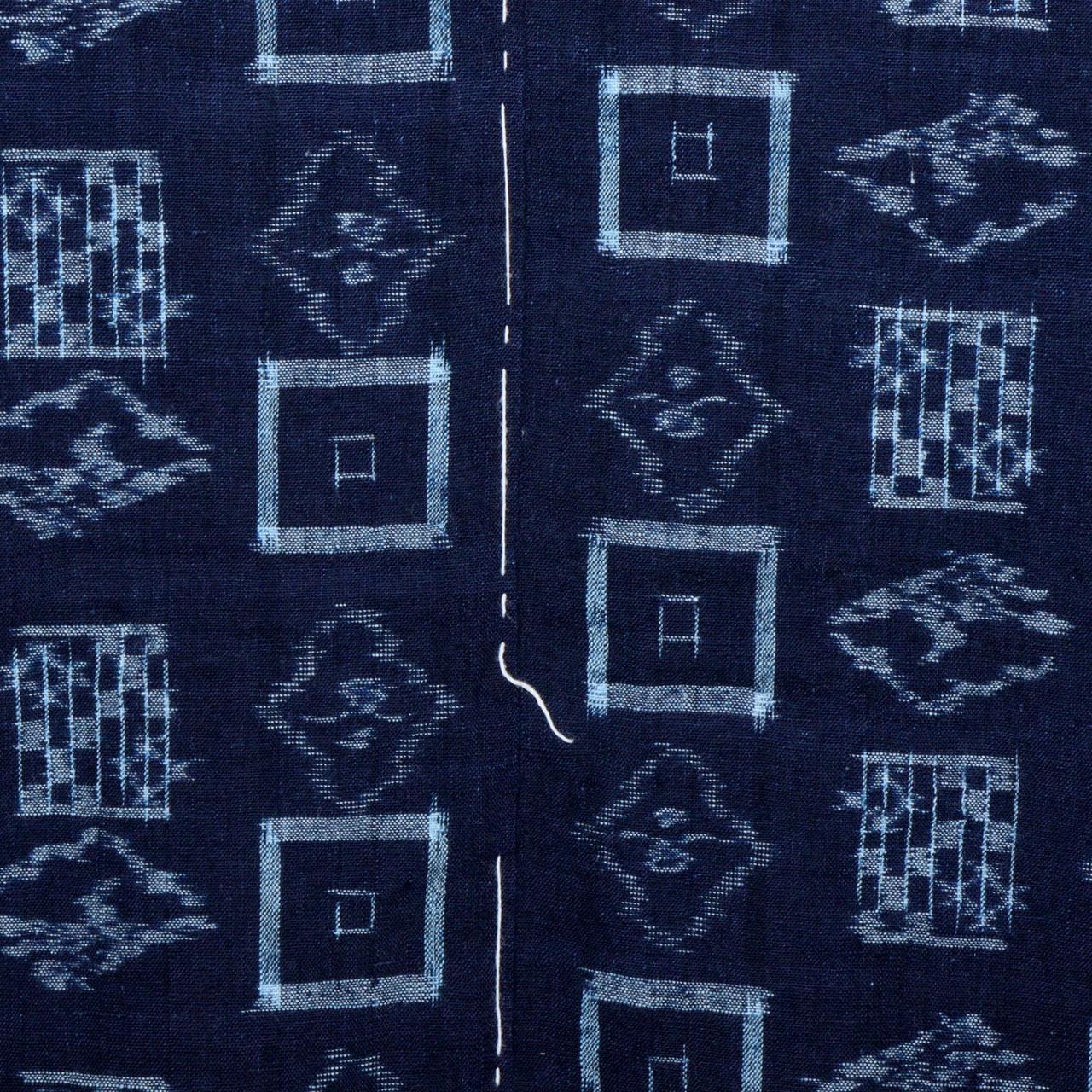 Japanese Fabric Kasuri 59 x 52 inches STRUCTURE Boro Kimono Cotton Cloth Textile