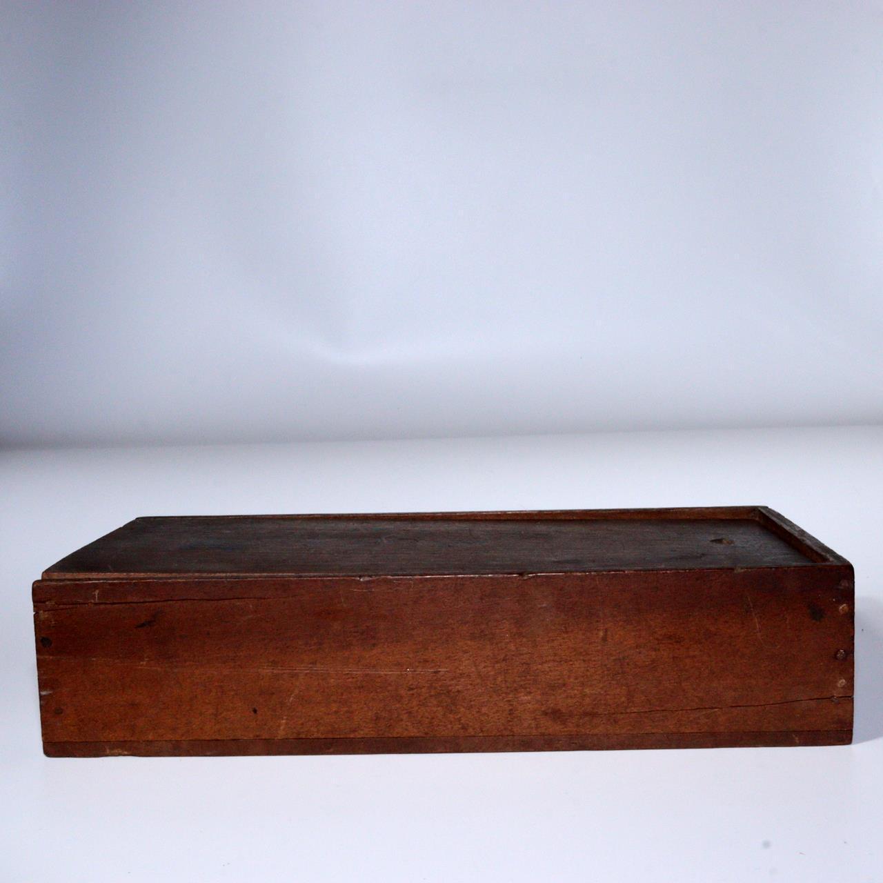 Japanese Antique wooden Karuta card game Tohoku region w / box WO351