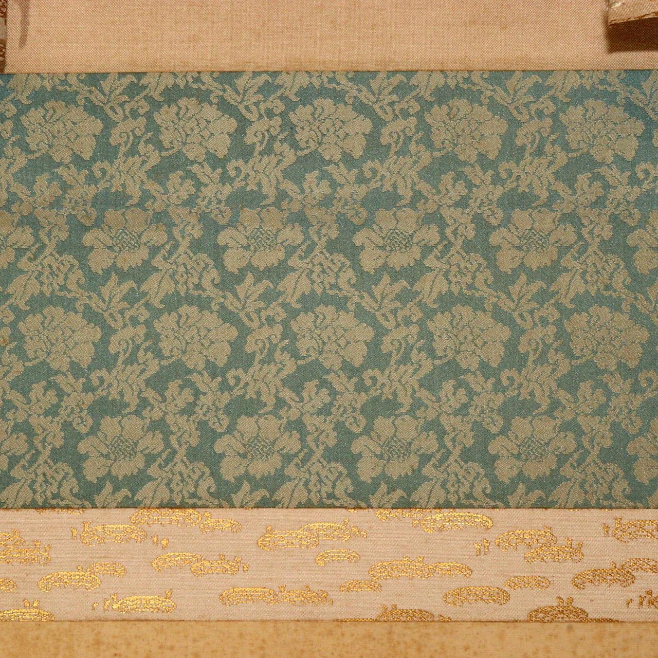 Japanese Kakejiku hanging scroll Carp Kawabe Kado Emakimono w / box ASO354
