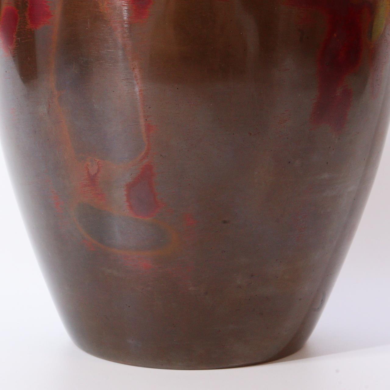 Japanese Bronze Flower Vase Hara Seiun Insect Signed Nitten Artist w / box BV549