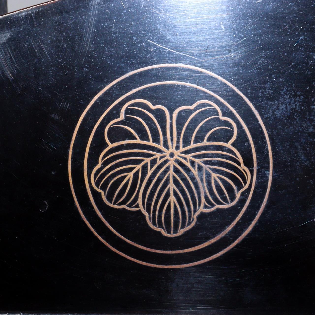 Japanese wooden Tobacco tray Bon Imari arabesque ash container set WO372
