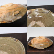 Japanese Antique Karatsu ware tea 5 Plates Pottery Ceramic bowl PCP152