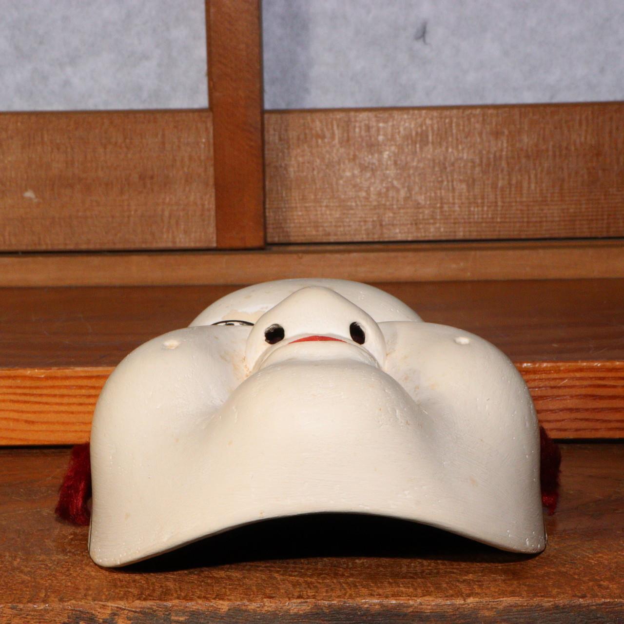 Japanese wooden Kyogen Noh Mask Fukure Okame Otogoze Oto MSK406