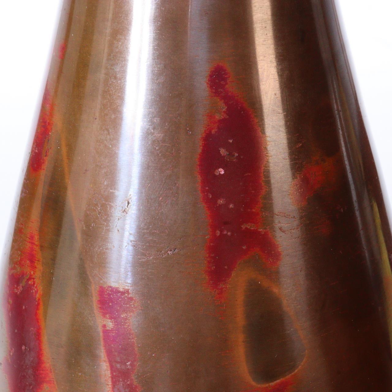 Japanese Bronze Flower Vase Hara Seiun Insect Signed Nitten Artist w / box BV549