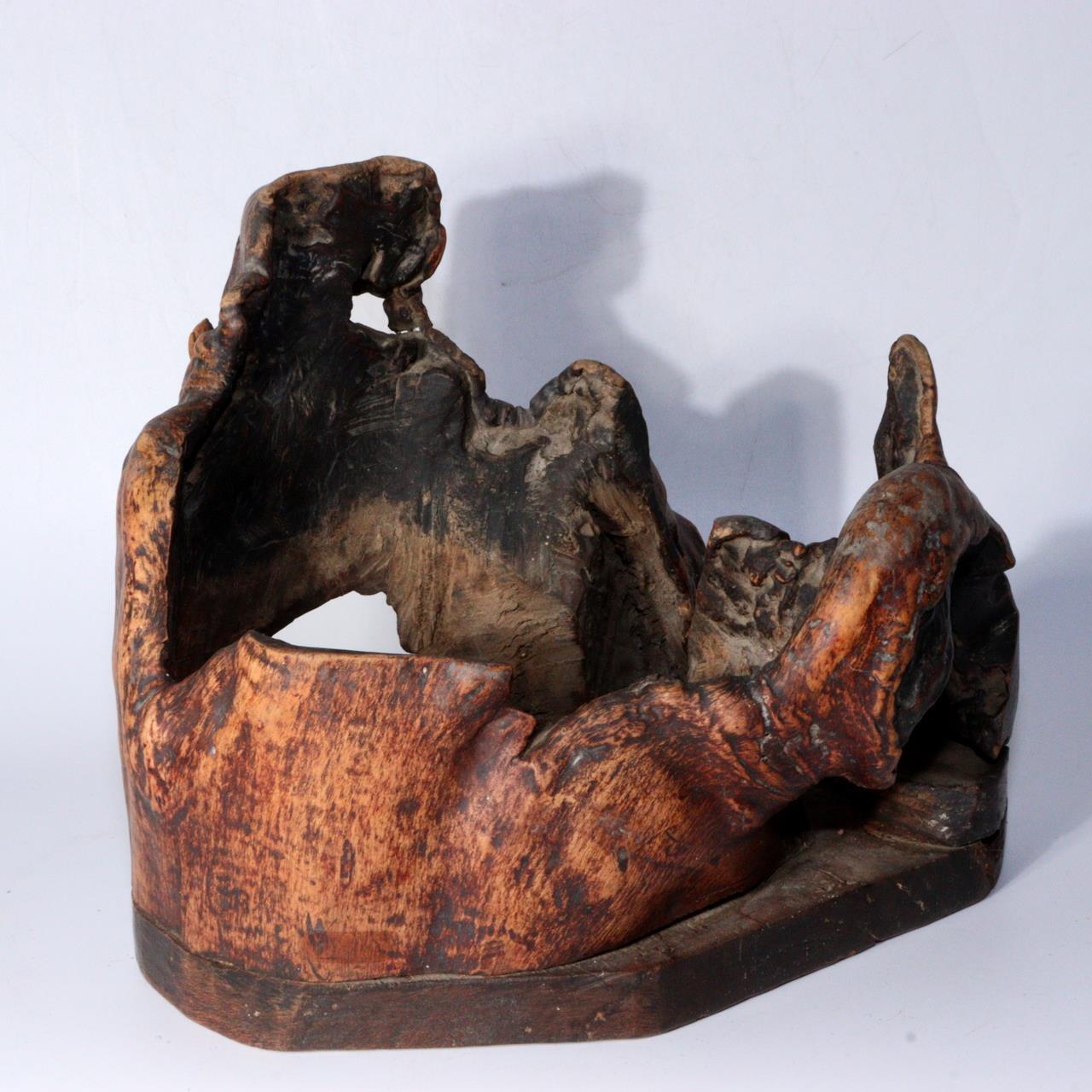 Japanese wooden Natural wood Tree roots vase Tobacco tray bon Ornament WO330