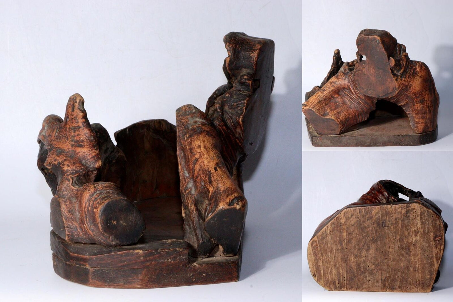Japanese wooden Natural wood Tree roots vase Tobacco tray bon Ornament WO330