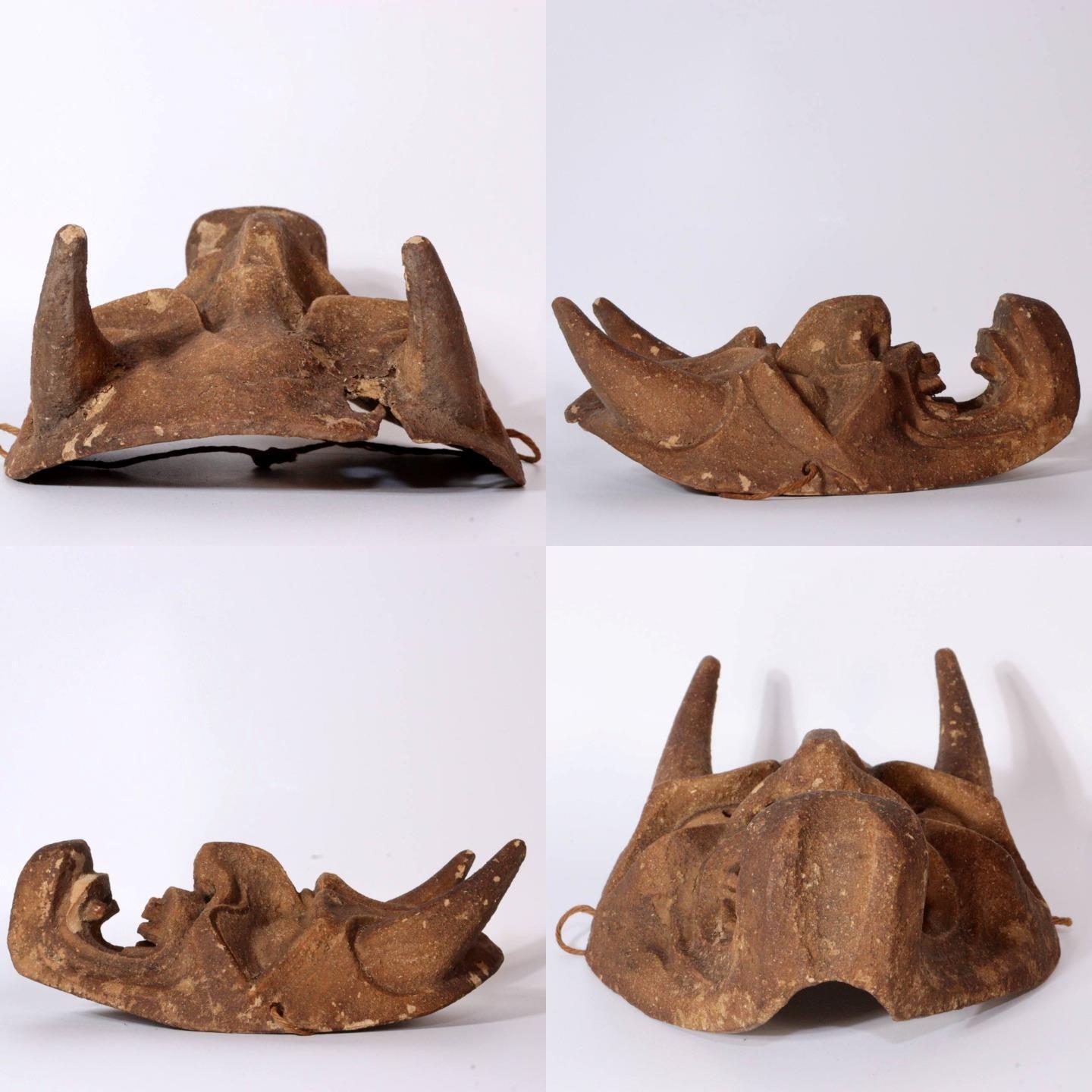 Antique Japanese Noh Hannya Masks - Exquisite Hand-Carved Detail Demon Oni