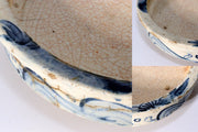 Japanese Seto Mino Pottery Flower Vase Plate Suiban Water basin signed PCP210