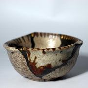 Japanese Antique Shino ware Tea Bowl Pottery Ceramic Early Edo Period w / box