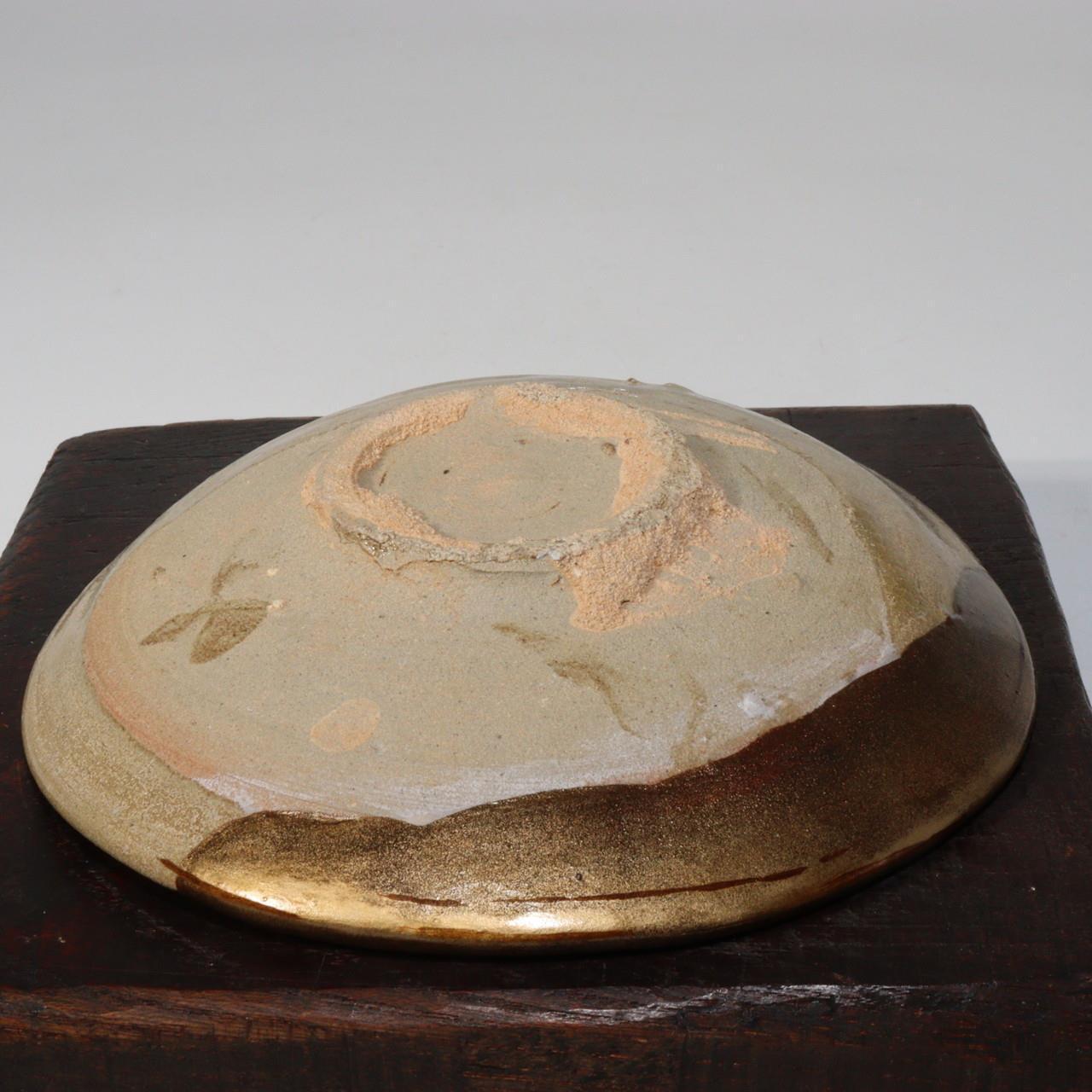Japanese Antique Karatsu ware tea 5 Plates Pottery Ceramic bowl PCP152