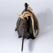 Japanese Antique copper catfish shape Bell ornament Zen Temple BOS846