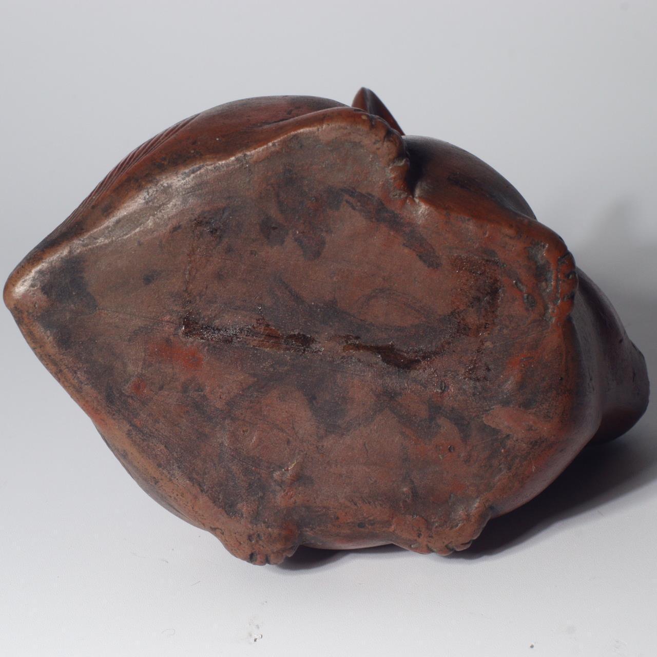 Japanese Bizen ware pottery ceramic Rabbit Suiteki water drop ornament Edo BW76
