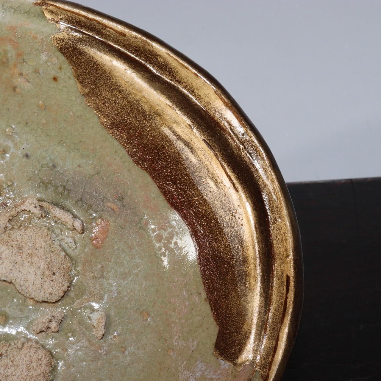 Japanese Antique Karatsu ware tea 5 Plates Pottery Ceramic bowl PCP152