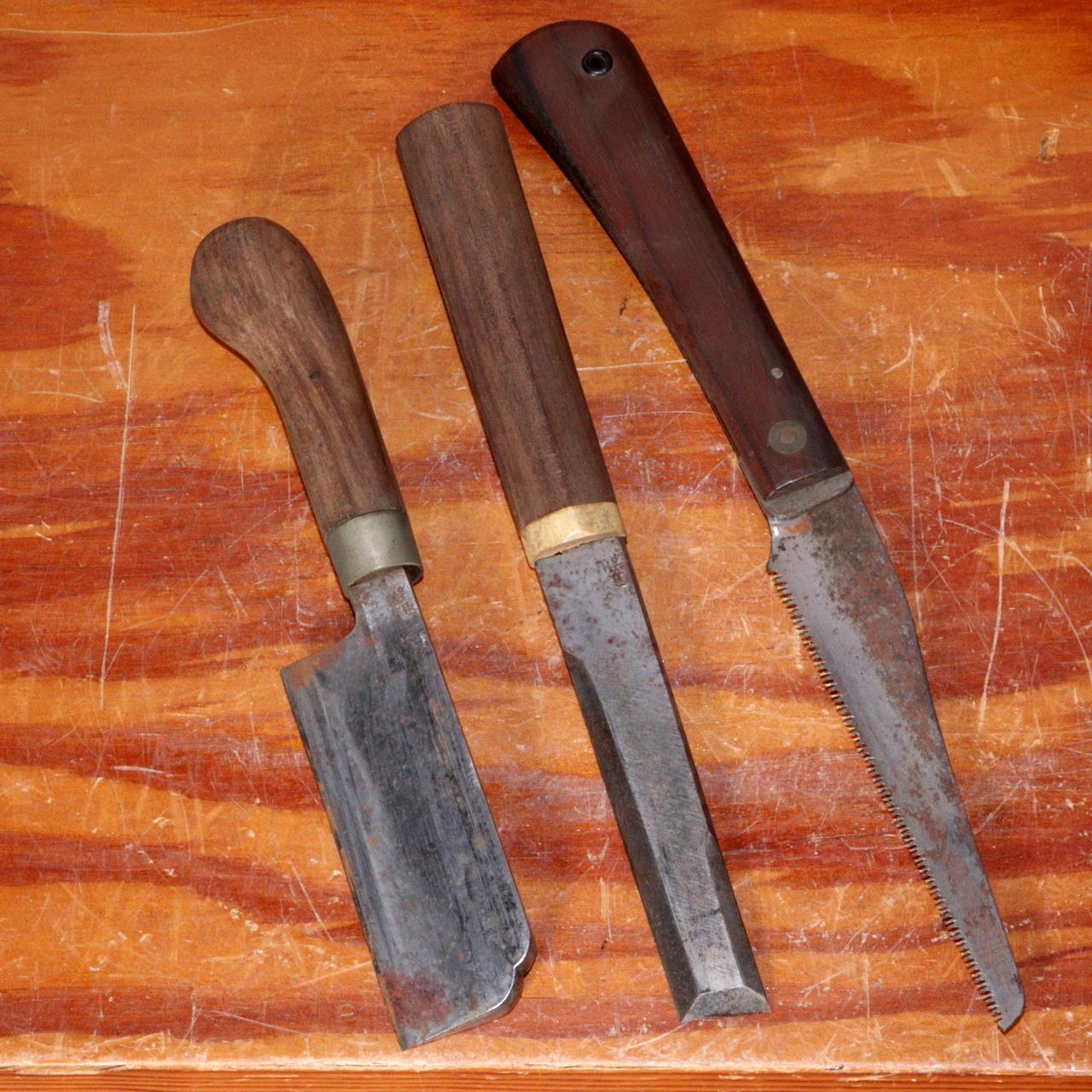 Japanese Wallet Bag knife Daiku tool set Kiridashi VG333