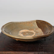 Japanese Antique Karatsu ware tea 5 Plates Pottery Ceramic bowl PCP152