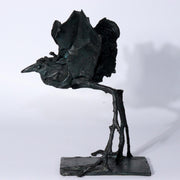 Japanese Bronze Konotori stork Figurine ornament Ryokichi Mukai BOS866