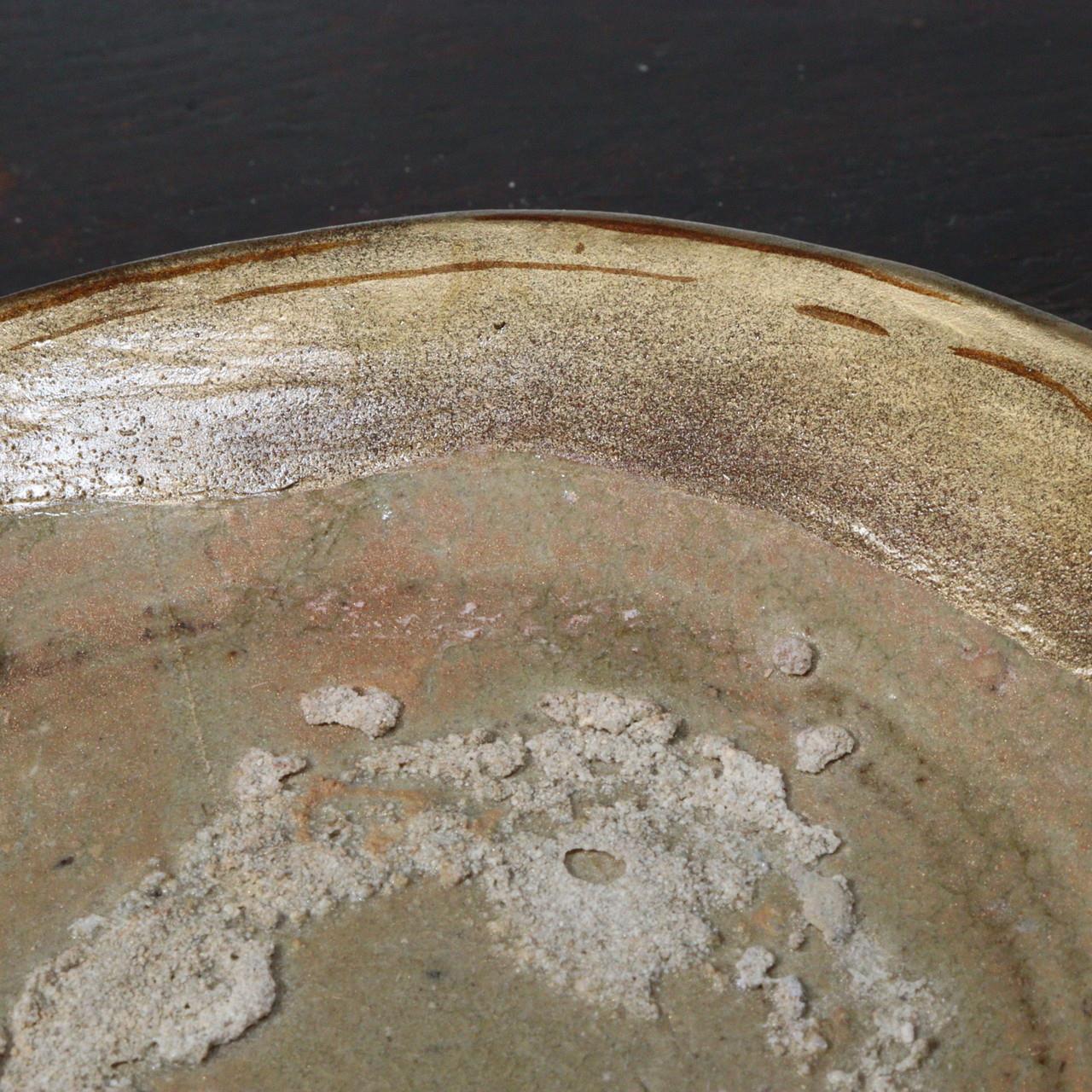 Japanese Antique Karatsu ware tea 5 Plates Pottery Ceramic bowl PCP152
