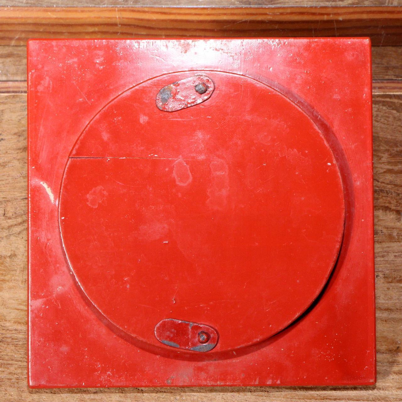 Japanese Antique Red Lacquered wooden hanging lantern Andon Lamp VG260