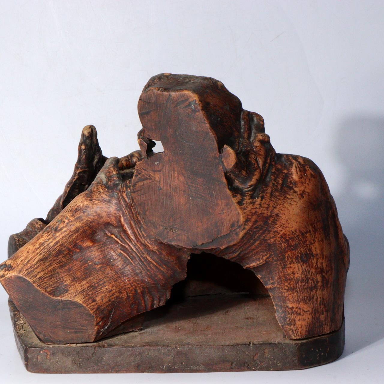 Japanese wooden Natural wood Tree roots vase Tobacco tray bon Ornament WO330