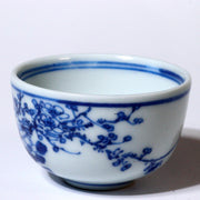 Japanese Antique Koto ware Two Cup pottery Ceramics Signed Beku-hai Box PCP221