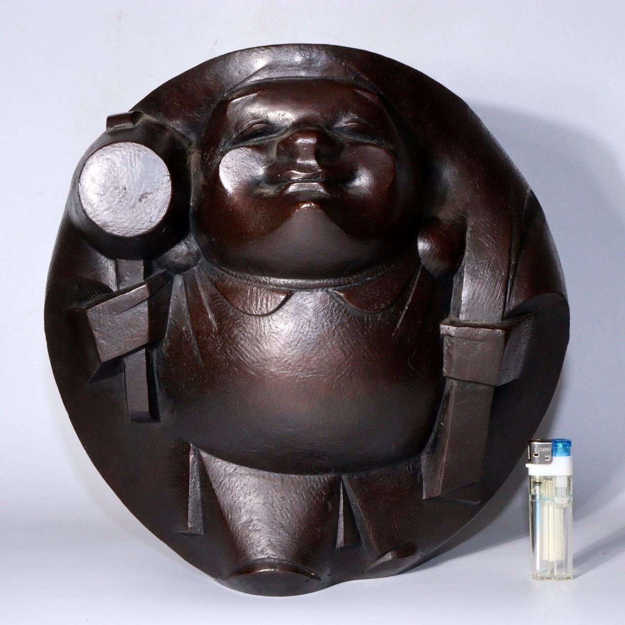 Japanese Bronze Daikokuten Ornament Okimono Saegusa Sotaro signed BOS829