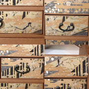 Japanese Made of paper Storage Box Drawers Sliding Doors Shelf Drawer WBX262