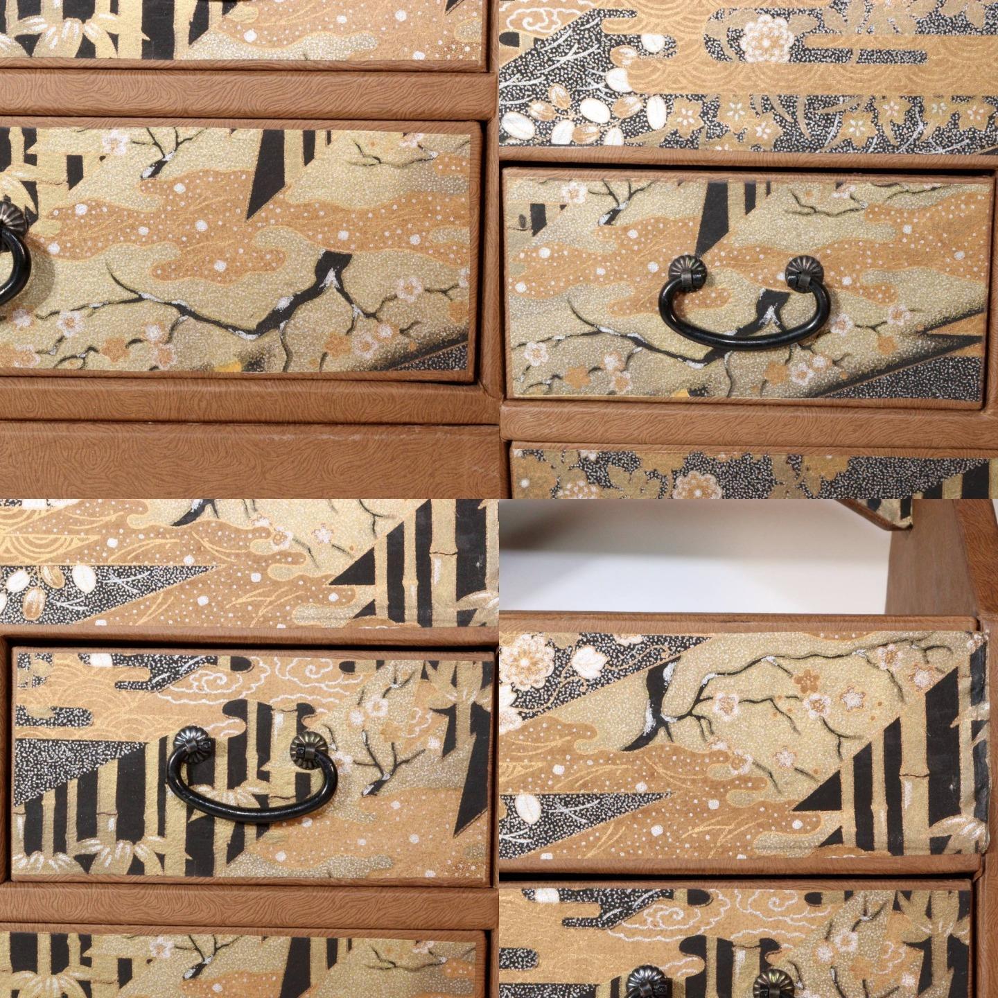 Japanese Made of paper Storage Box Drawers Sliding Doors Shelf Drawer WBX262