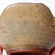 Japanese Antique Takatori ware Basin Flower-Shaped Bolw Tea Chawan pottery