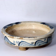 Japanese Seto Mino Pottery Flower Vase Plate Suiban Water basin signed PCP210