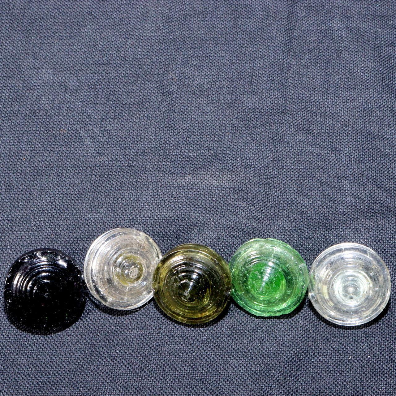 Japanese Edo-Meiji Period Glass Collection: Spoons, Comb, Koma by Ginza Hiranoya