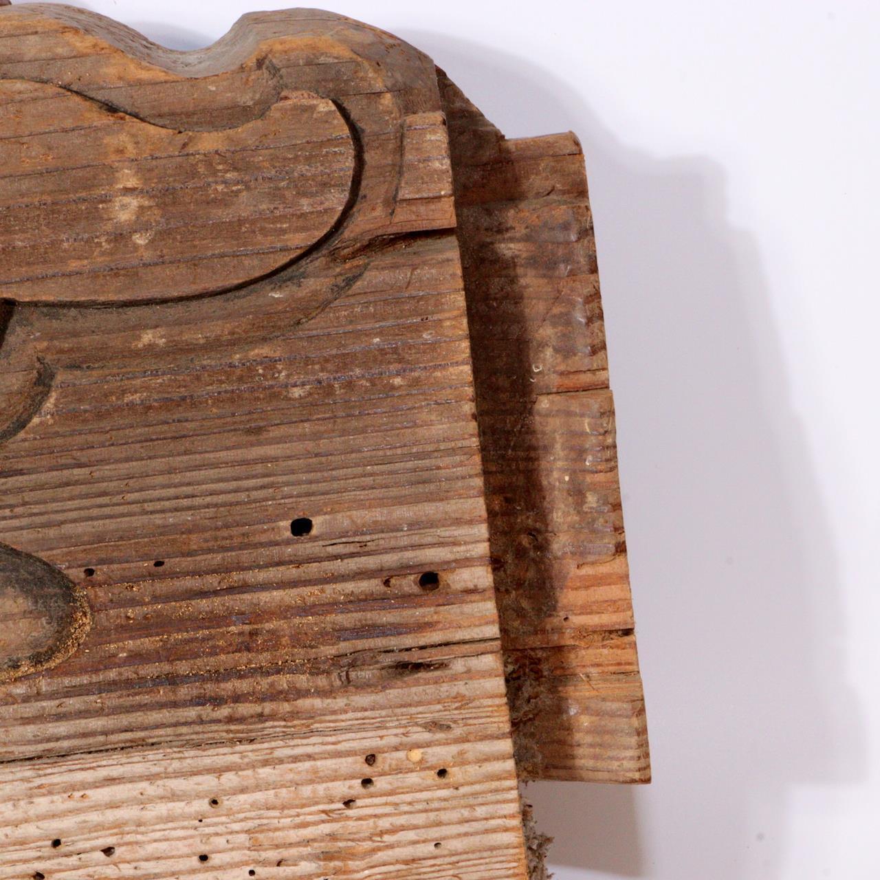 Antique Wooden Temple Bracket (Kibana) - Traditio Shinto Temple decoration WO357