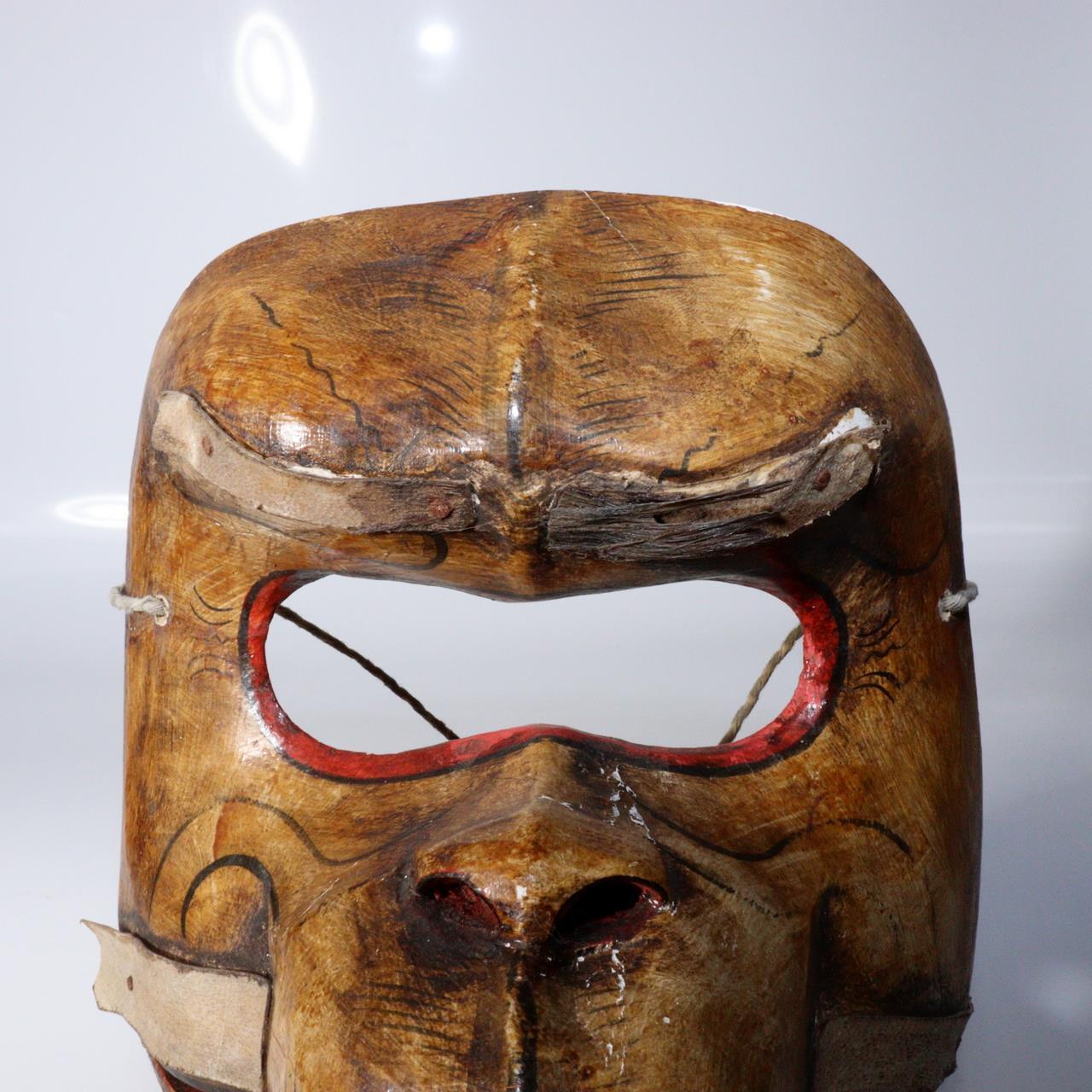 Southeast Asia or Japanese wooden monkey Mask Kagura Noh MSK487