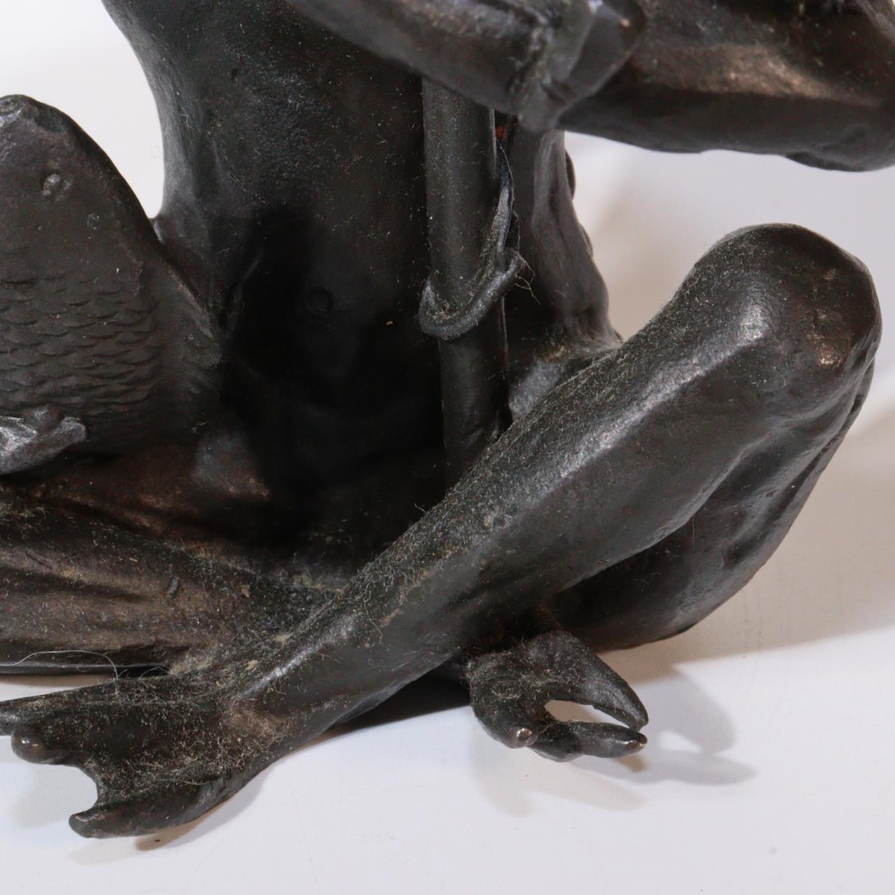 Japanese Bronze Kappa yokai ornament Statue Figurine Takashi Omori BOS849