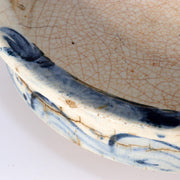 Japanese Seto Mino Pottery Flower Vase Plate Suiban Water basin signed PCP210